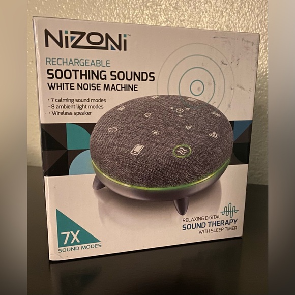 Nizoni Other - NEW Nizoni Rechargeable Soothing Sounds White Noise White Noise Machine